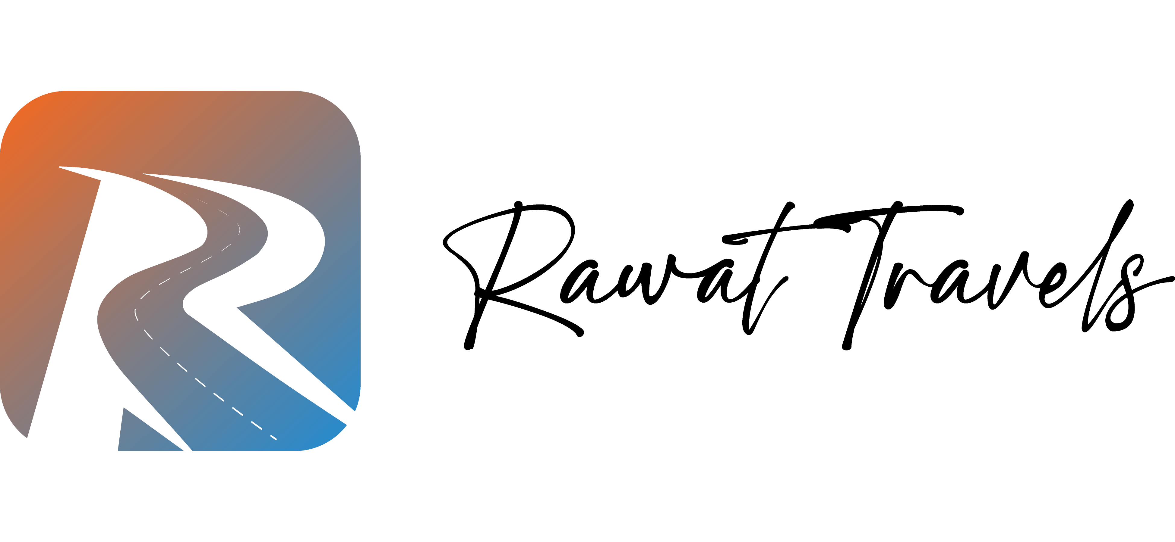 Rawat Travels logo with stylized R icon